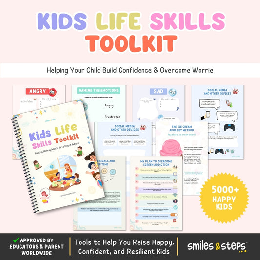 Kids Life Skills Toolkit | Emotional Intelligence, Confidence & Social Skills Workbook